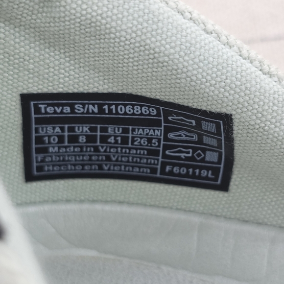 Teva Womens Voya Infinity Straps Light Green Flats Casual Shoes 1106869 Size 10 - Picture 11 of 11